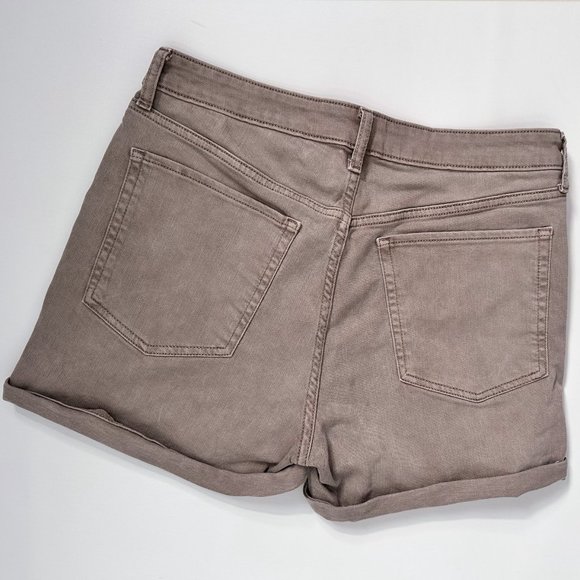 Old Navy Brown Taupe O.G. High Rise 3" inseam shorts Denim Jean (Size 31) - Picture 2 of 3